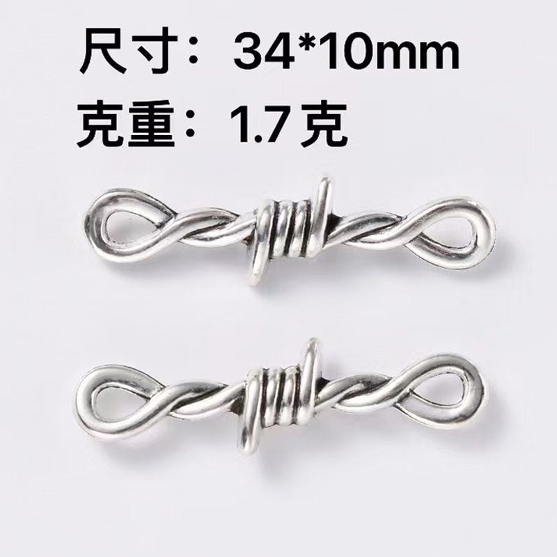 Wholesale 8-shaped necklace hip-hop thick clavicle neck collar punk alloy accessories